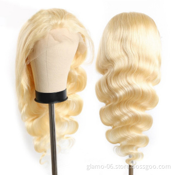 613 Transparent Lace Human Hair Brazilian Honey Blonde 13x4 Lace Front Straight Hair Wig 30 Inch Virgin Human Hair Full Lace Wig